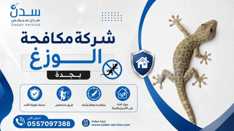 شركة مكافحة الوزغ بجدة